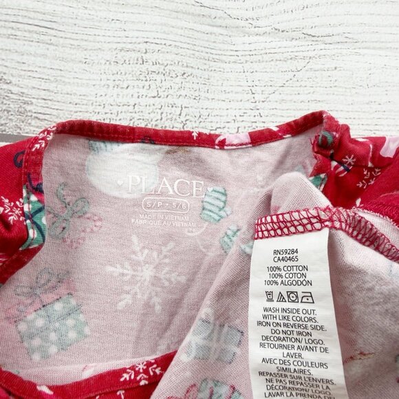 Children’s Place Holiday Christmas Print Dress - Picture 2 of 3